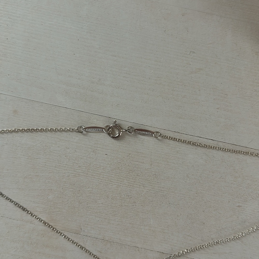 Tiffany Cursive Initial Letter K Necklace Elsa Pe… - image 4